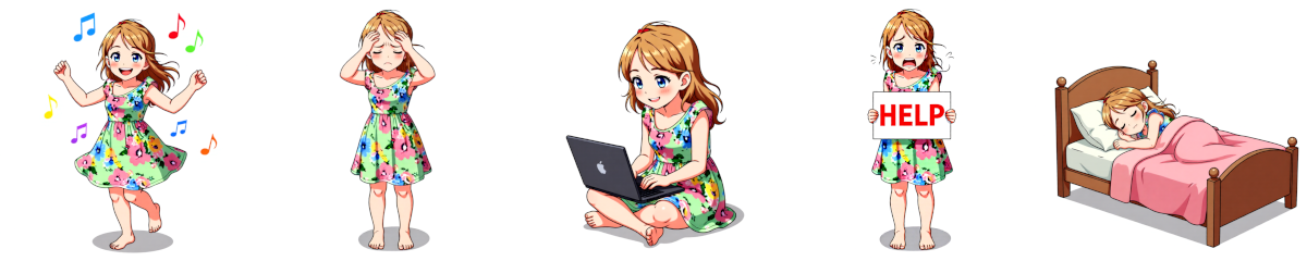 A selection of This Is Me tiles, demonstrating the versitility of the software.